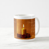 Bibelangebot mit Weihnachtskerze Kaffeetasse (VorderseiteRechts)