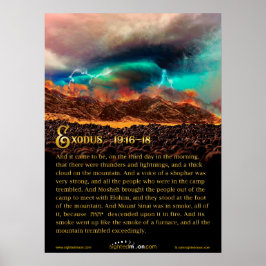 Bibelangebot Zehn Gebote zum Sinai Poster