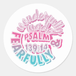 Psalm 139 Aufkleber Zazzle De