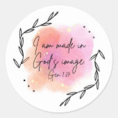 Bibelaufkleber Runder Aufkleber (Vorderseite)