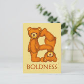 Bibelbären ~ Boldness Scripting Postkarte (Stehend Vorderseite)