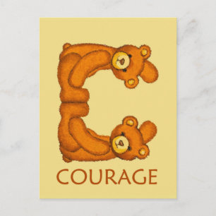 Bibelbären ~ Courage Scripture Postkarte