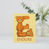 Bibelbären ~ Endure Scripture Postkarte (Stehend Vorderseite)
