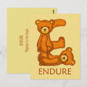 Bibelbären ~ Endure Scripture Postkarte (Vorne/Hinten)