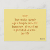 Bibelbären ~ EXert ~ Flashcard Postkarte (Rückseite)