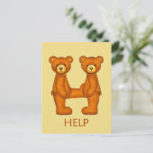 Bibelbären~Help 2 Scripting ~Flashcard Postkarte (Stehend Vorderseite)