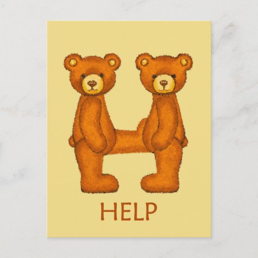Bibelbären~Help 2 Scripting ~Flashcard Postkarte (Vorderseite)
