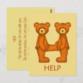 Bibelbären~Help Scripting ~Flashcard Postkarte (Vorne/Hinten)