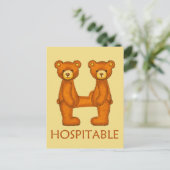 Bibelbären ~ Hospitable Scripting ~ Flashcard Postkarte (Stehend Vorderseite)