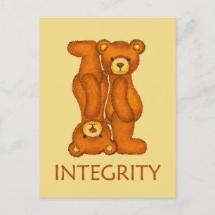 Bibelbären ~ Integrity Scripting Postkarte