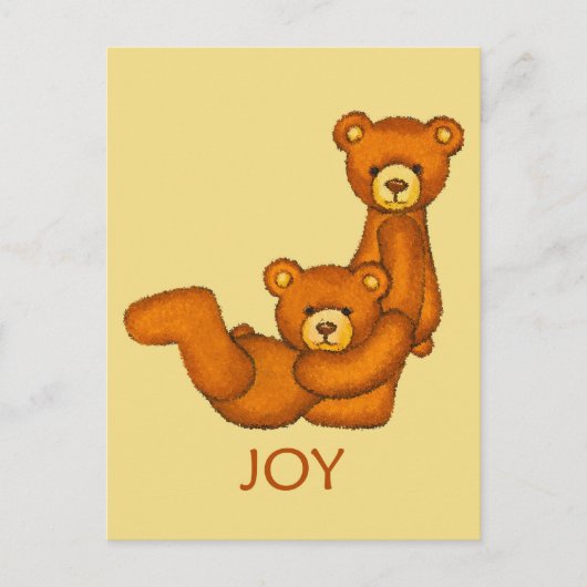 Bibelbären ~ Joy Scripture Postkarte (Vorderseite)