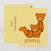 Bibelbären ~ Joyful Scripture Postkarte (Vorne/Hinten)