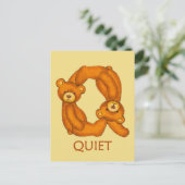 Bibelbären ~ leise Scripte ~ Flashcard Postkarte (Stehend Vorderseite)