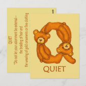 Bibelbären ~ leise Scripte ~ Flashcard Postkarte (Vorne/Hinten)