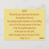 Bibelbären ~ leise Scripte ~ Flashcard Postkarte (Rückseite)