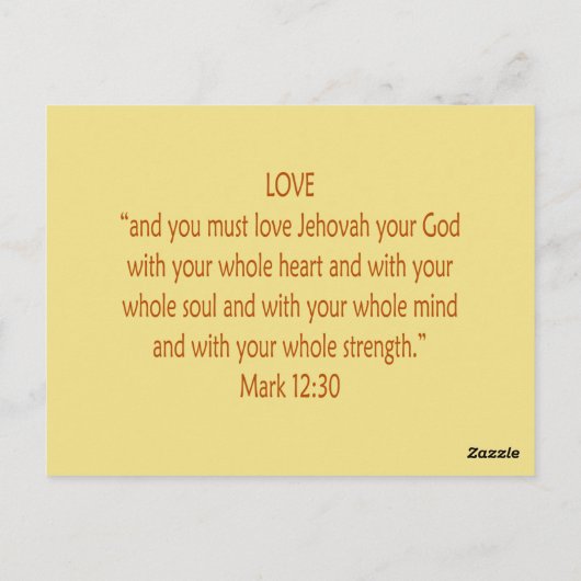 Bibelbären ~ Liebe Scripting 2 ~ Flashcards Postkarte (Rückseite)