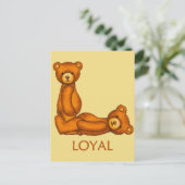 Bibelbären ~ Loyal Scripting ~ Flashcards Postkarte (Stehend Vorderseite)
