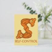 Bibelbären ~ Scriptur der Selbst-Kontrolle ~ Flash Postkarte (Stehend Vorderseite)