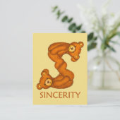 Bibelbären ~ Sincerity Scripting ~ Flashcard Postkarte (Stehend Vorderseite)