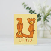 Bibelbären ~ United Scripting ~ Flashcard Postkarte (Stehend Vorderseite)