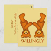 Bibelbären ~ Willentlich Scripting ~ Flashcard Postkarte (Vorne/Hinten)