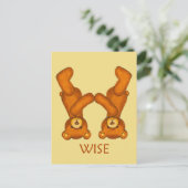 Bibelbären ~ Wise Scripting ~ Flashcard Postkarte (Stehend Vorderseite)