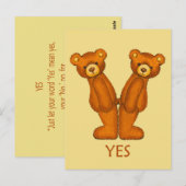 Bibelbären ~ Yes Scripting ~ Flashcard Postkarte (Vorne/Hinten)