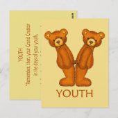 Bibelbären ~ Youth Scripting ~ Flashcard Postkarte (Vorne/Hinten)