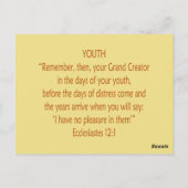 Bibelbären ~ Youth Scripting ~ Flashcard Postkarte (Rückseite)