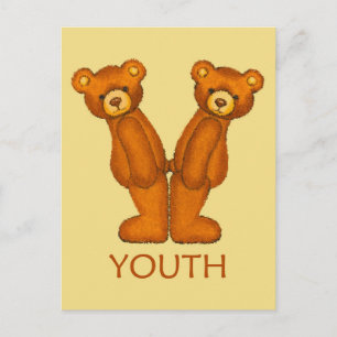 Bibelbären ~ Youth Scripting ~ Flashcard Postkarte