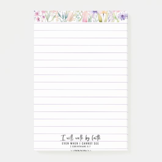 Bibelbeschreibungen, die ich durch den Glauben lau Post-it Klebezettel (Vorderseite)