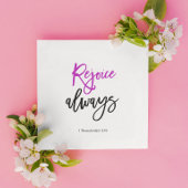 Bibelbibel Vergnügen immer Serviette