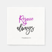 Bibelbibel Vergnügen immer Serviette (Vorderseite)