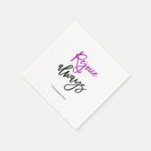 Bibelbibel Vergnügen immer Serviette (Ecke)