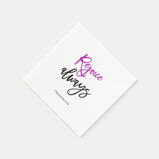 Bibelbibel Vergnügen immer Serviette (Ecke)