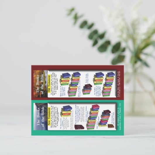 Bibelbücher Postkarte (Stehend Vorderseite)