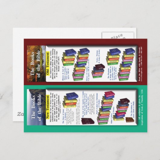 Bibelbücher Postkarte (Vorne/Hinten)