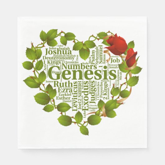 Bibelbücher Serviette (Vorderseite)