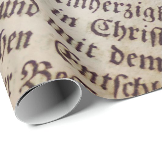 Bibelbuchseite mit Textur Geschenkpapier (Rolleneckpunkt)