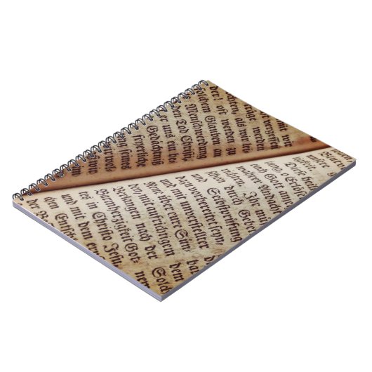 Bibelbuchseite mit Textur Notizblock (Linke Seite)