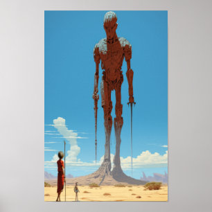 BibelDavid und Goliath Moebius Illustration Po Poster