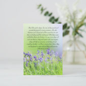 Bibeldurchgang, Bluebells nah Postkarte (Stehend Vorderseite)