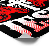 Bibelfahrer mit dem Motorrad I fahre mit Jesus Poster (Ecke)