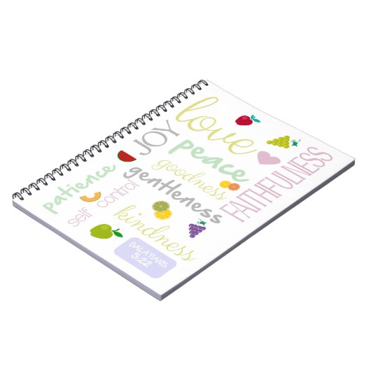 Bibelfrucht des heiligen Spirituosenheftes Notizblock (Linke Seite)