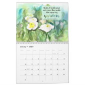 Bibelgarten-Schrift Wasserfarbe-Blume-Frucht Kalender (Jan 2027)