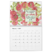Bibelgarten-Schrift Wasserfarbe-Blume-Frucht Kalender (Feb 2027)