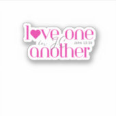 Bibelgeschenkidee - Liebe Aufkleber (Vorderseite)