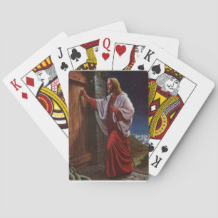 Bibelglauben Jesus Christus Vintages altes Gemälde Spielkarten