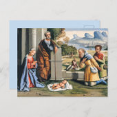 Bibelillustration Weihnachtskarte Postkarte (Vorne/Hinten)