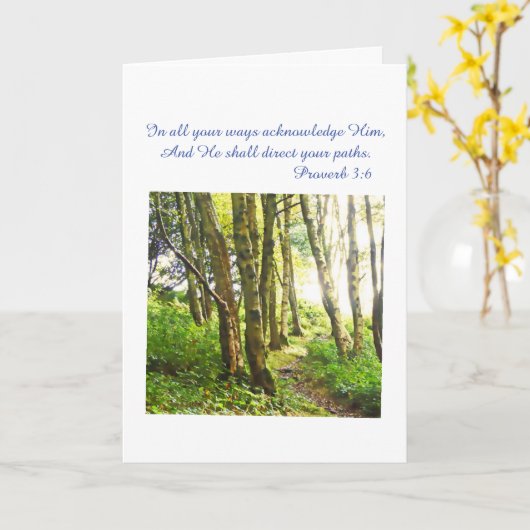 Bibelkarte Christlich Karte (Gelbe Blume)